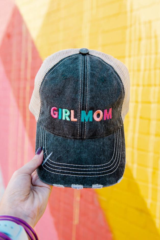 Girl Mom Wholesale Women's Trucker Hats - Multicolored