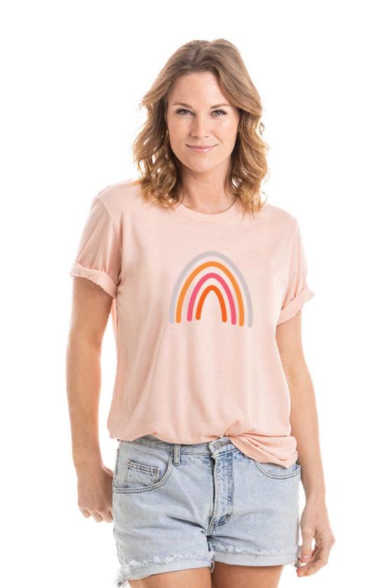 Boho Rainbow Wholesale Graphic Tee