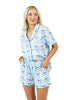 Light Blue Mini Bow Wholesale Pajamas Womens