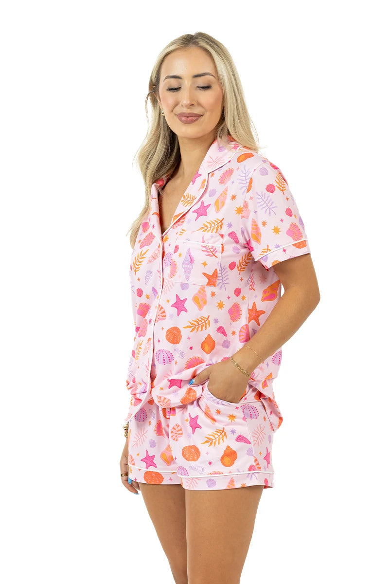 Beach Seashells Wholesale PJ Short Sets
