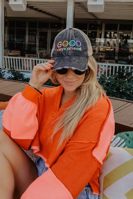 Colorful Good Days Ahead Wholesale Trucker Hat