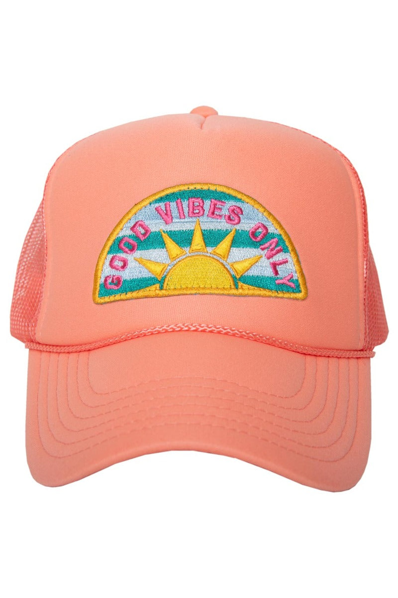 Good Vibes Only Patch Wholesale Women's Foam Hat