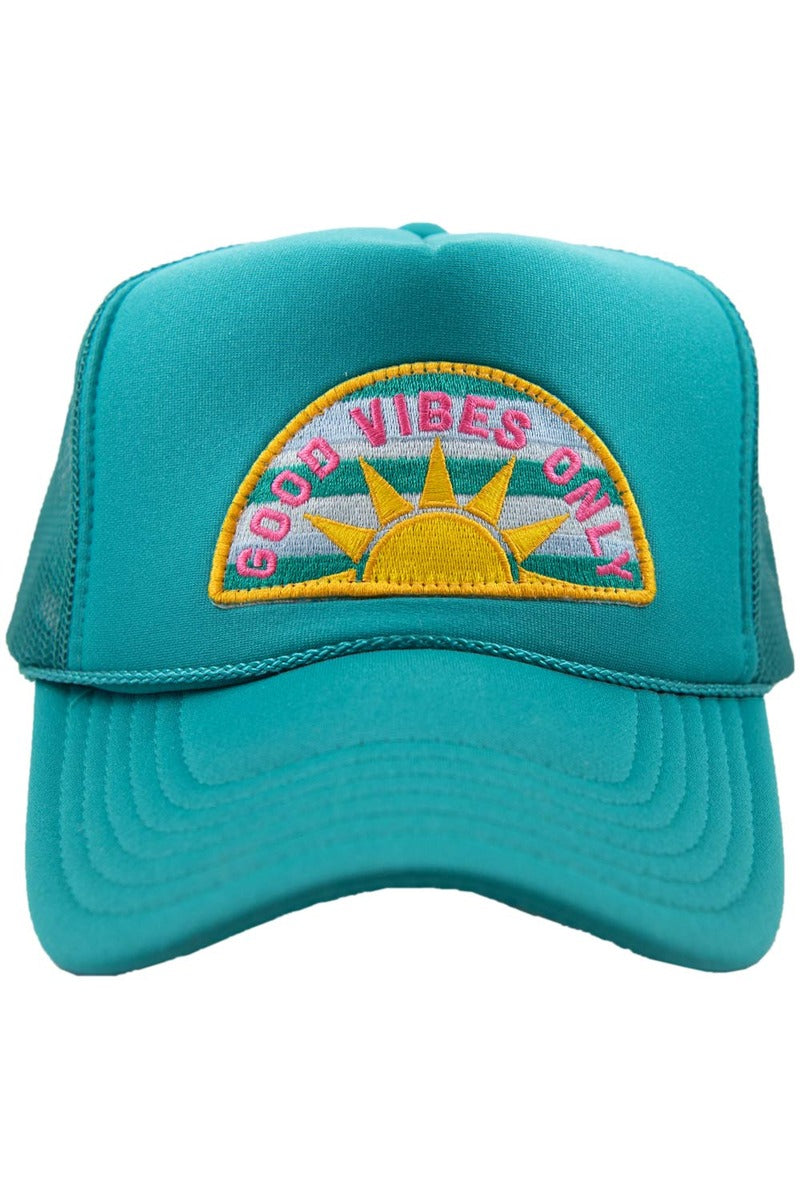 Good Vibes Only Patch Wholesale Women's Foam Hat