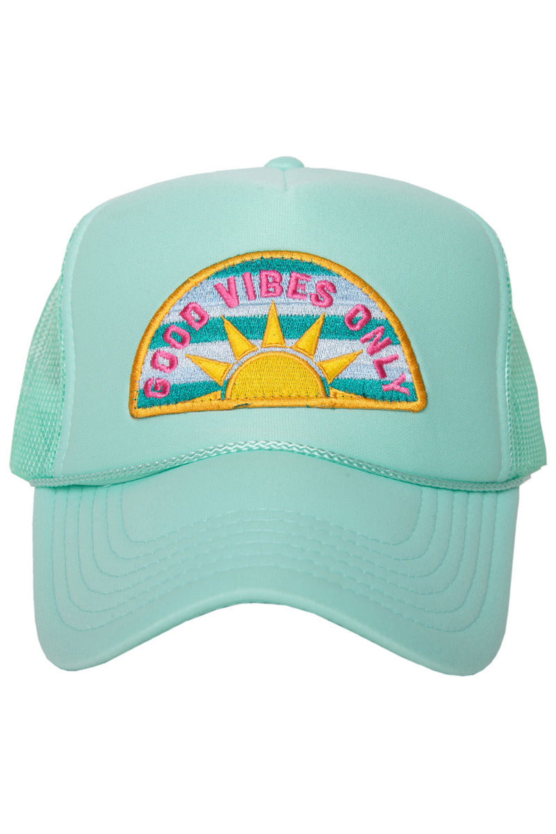 Good Vibes Only Patch Wholesale Women's Foam Hat
