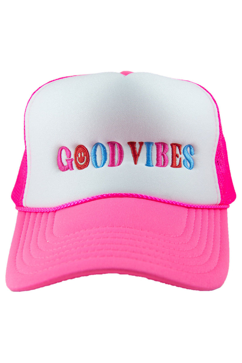 Happy Good Vibes Foam Wholesale Trucker Hat
