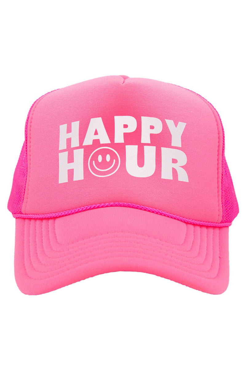 Happy Hour Foam Mesh Wholesale Trucker Hats