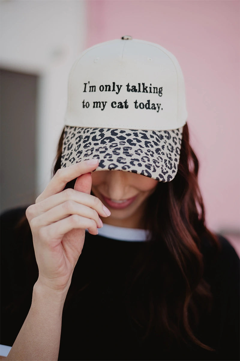 I'm Only Talking To My Cat Today Wholesale Trucker Vintage Hat