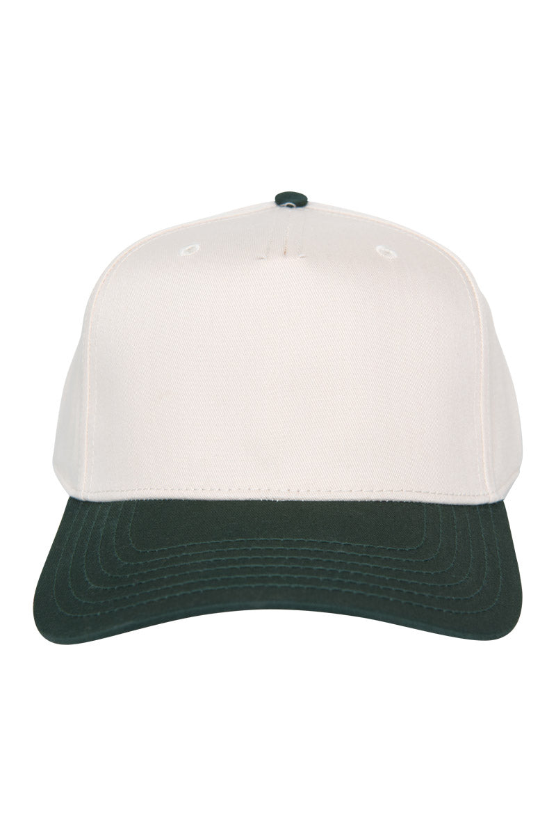 Dark Green and Tan Wholesale Two-Toned Vintage Hat