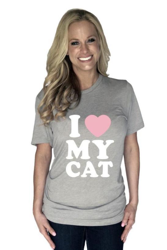 I Love My Cat Wholesale T-Shirts