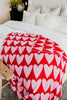 Girly Red Hearts Cute Oversized Wholesale Throw Blanket