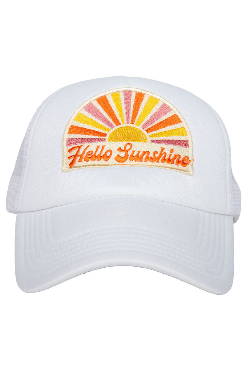 Hello Sunshine White Wholesale Trucker Hat