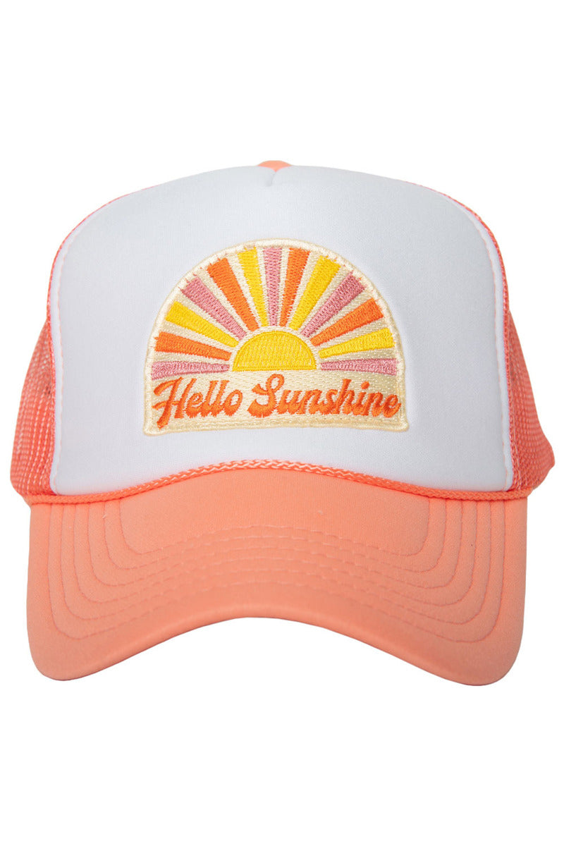Hello Sunshine White Wholesale Trucker Hat