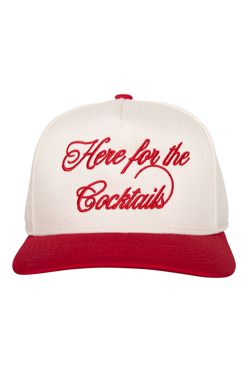 Here For the Cocktails Wholesale Two-Toned Fitted Hat