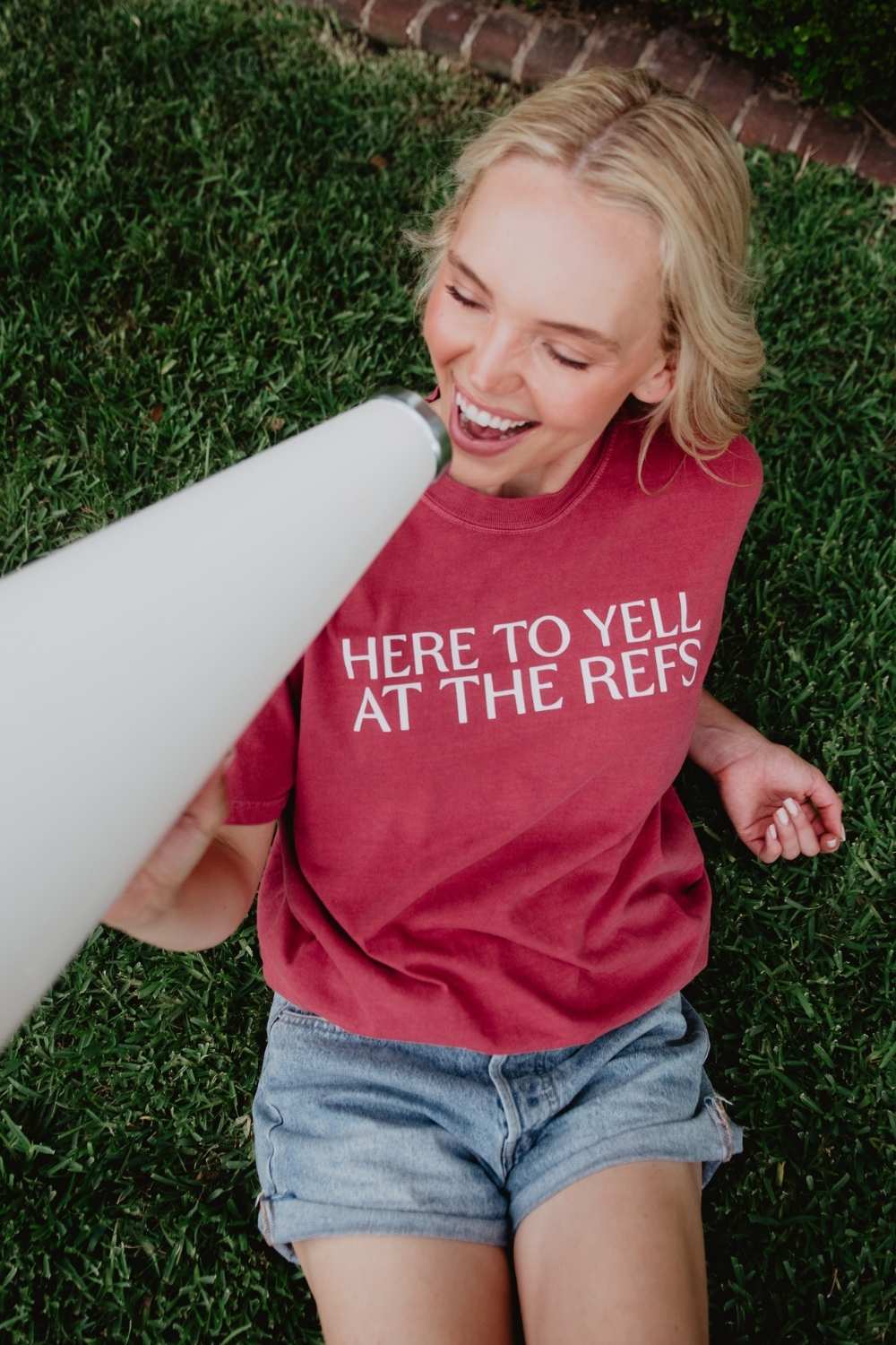 Here To Yell At The Refs Wholesale Funny Graphic Tee