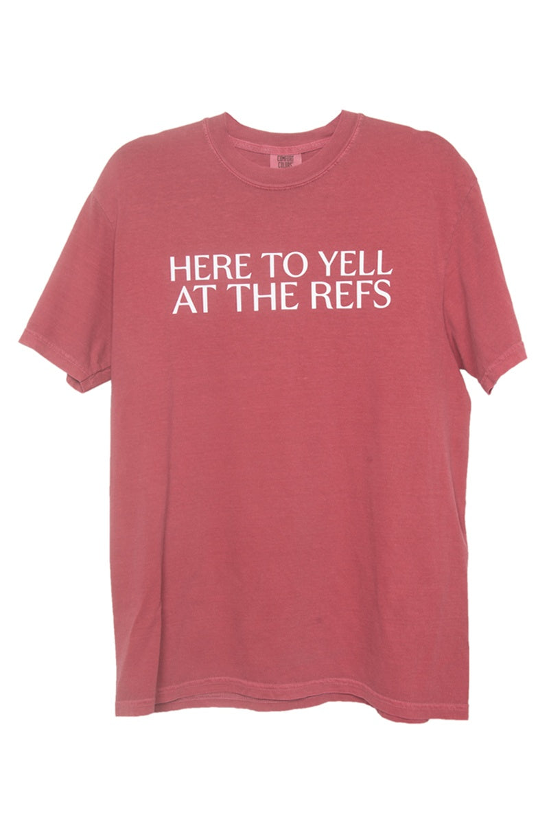 Here To Yell At The Refs Wholesale Funny Graphic Tee
