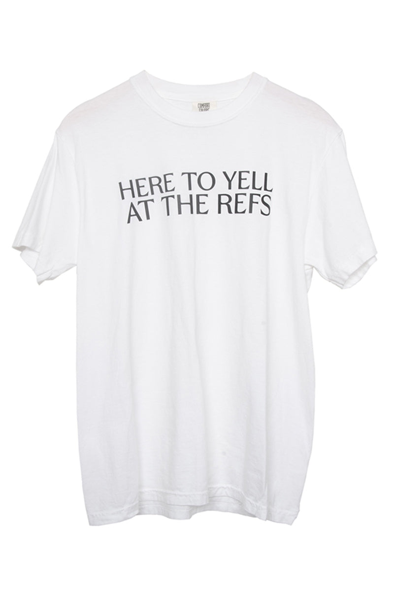 Here To Yell At The Refs Wholesale Funny Graphic Tee