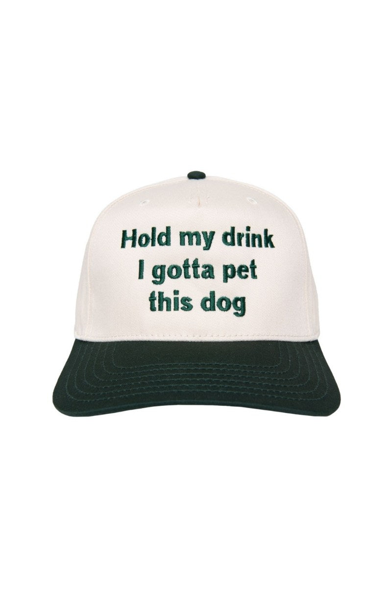 Hold My Drink I Gotta Pet This Dog Wholesale Vintage Hat