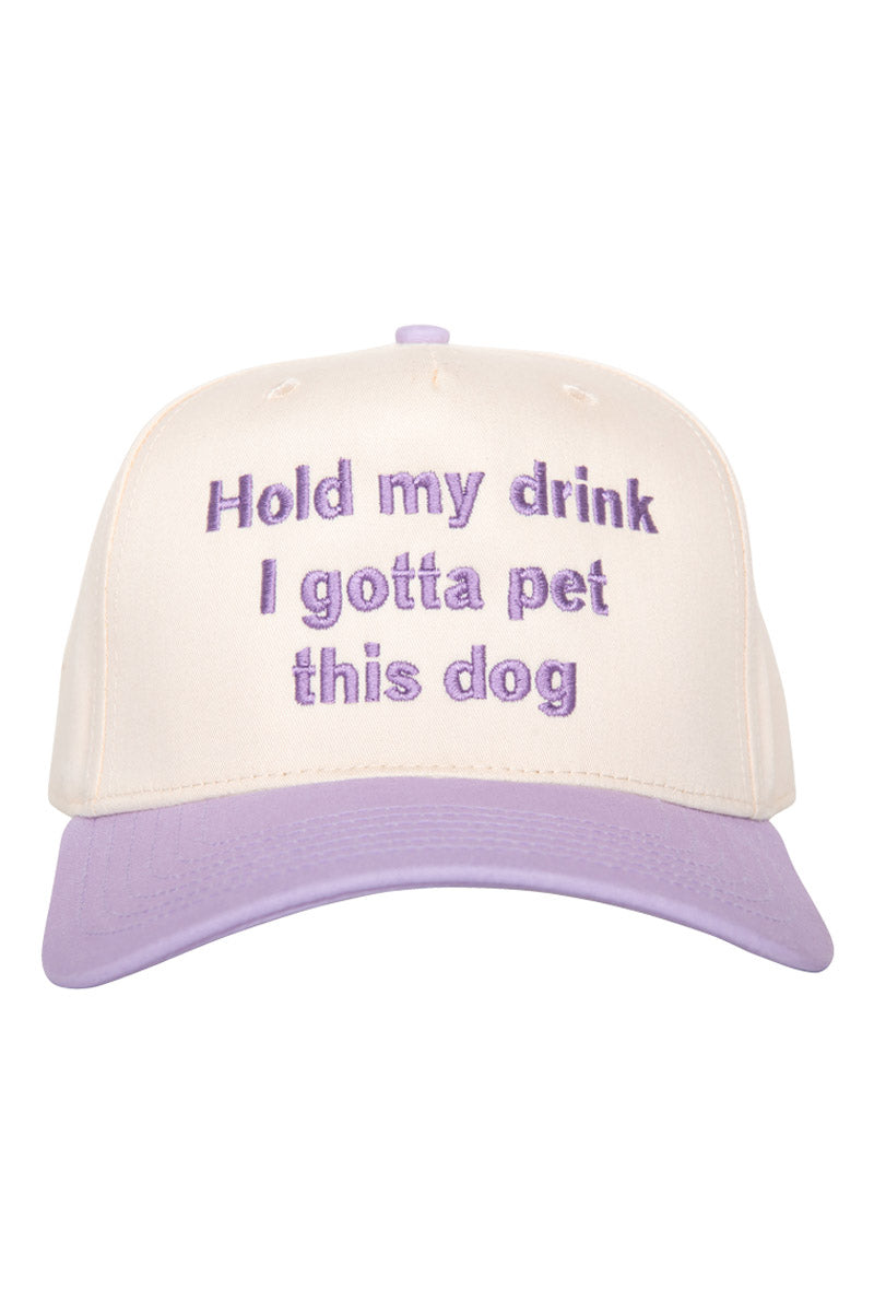 Hold My Drink I Gotta Pet This Dog Wholesale Vintage Hat
