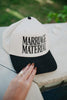 Marriage Material Wholesale Two-Toned Vintage Hat