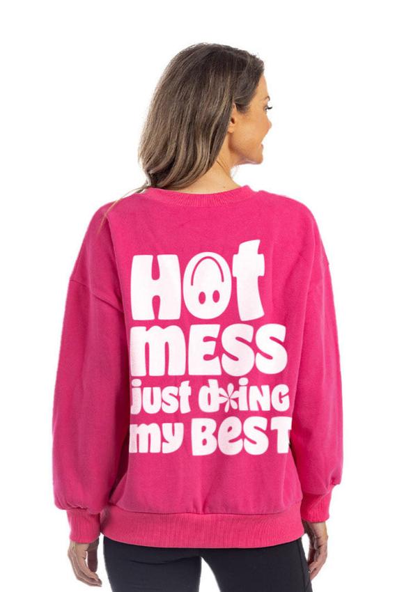 Hot Mess Just Doing My Best Women Wholesale Sweatshirt