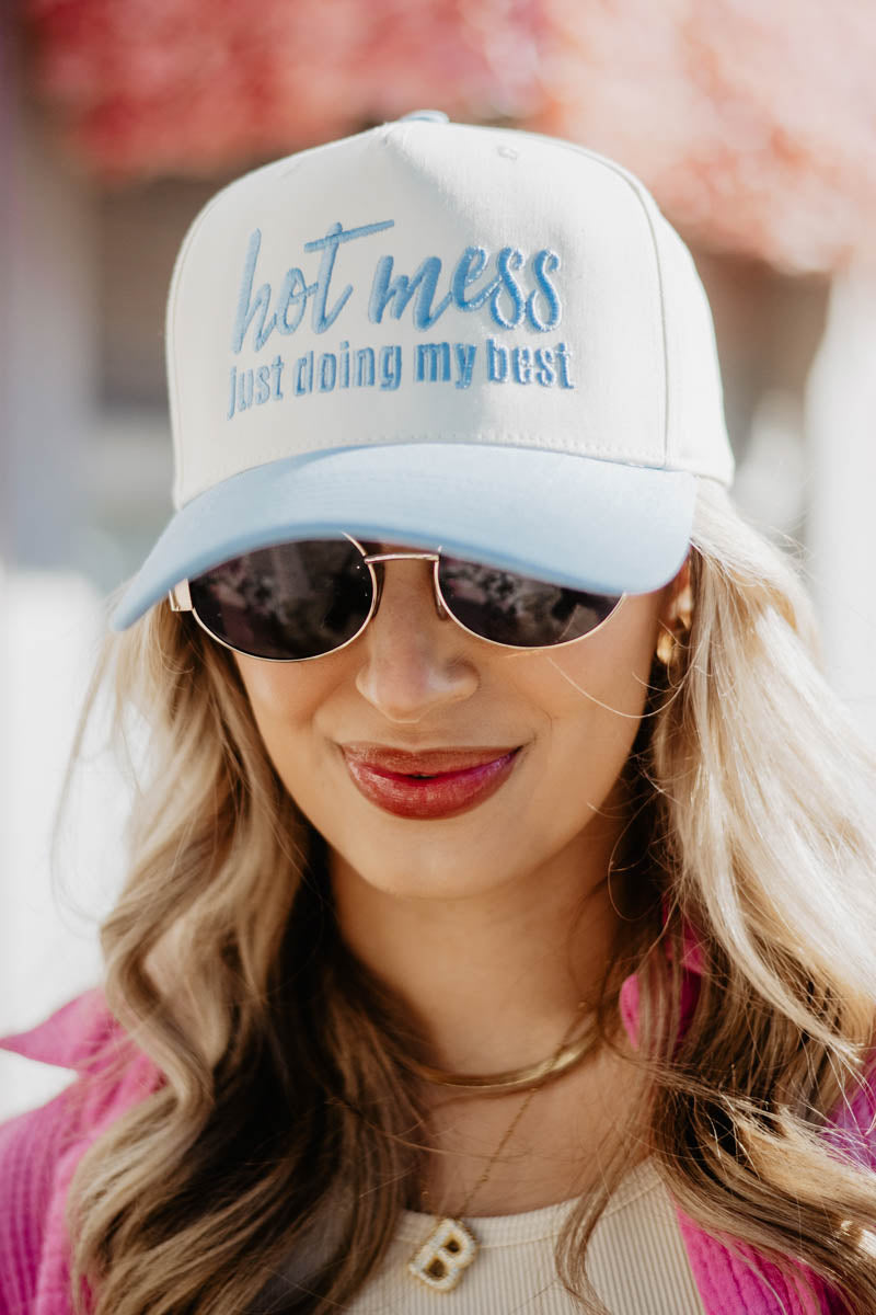 Hot Mess Just Doing My Best Wholesale Two-Toned Vintage Hat