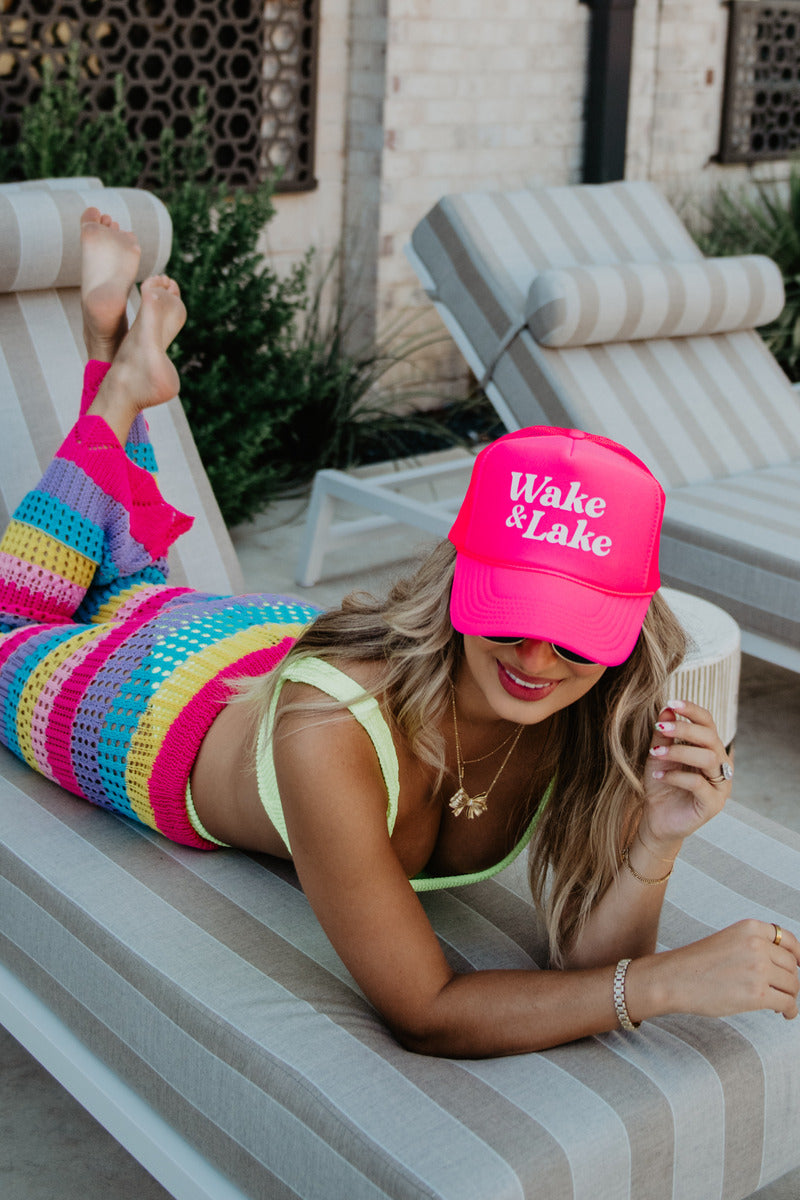Wake & Lake Foam Trucker Hat Wholesale