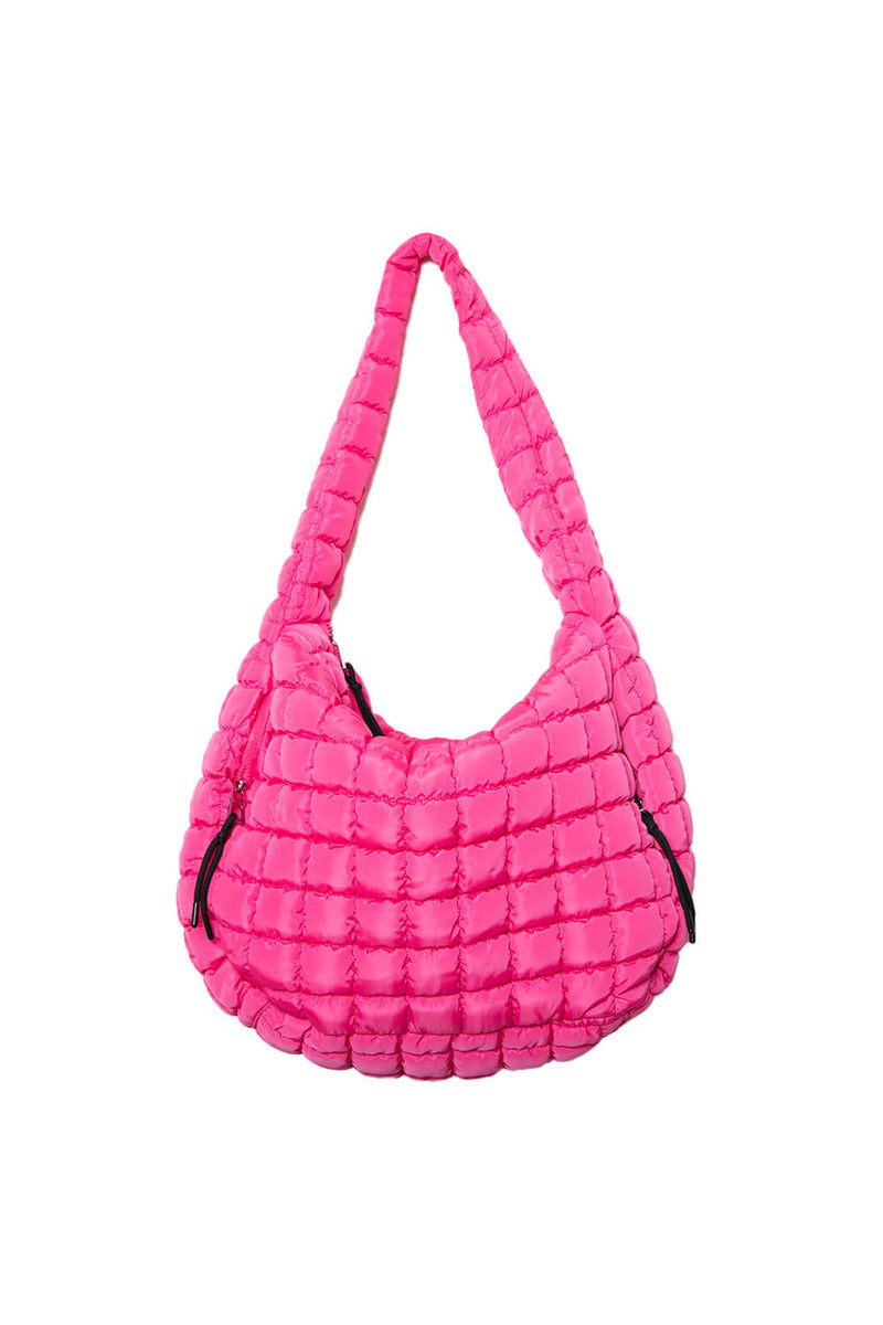 Hot Pink Wholesale Hobo Tote Bag