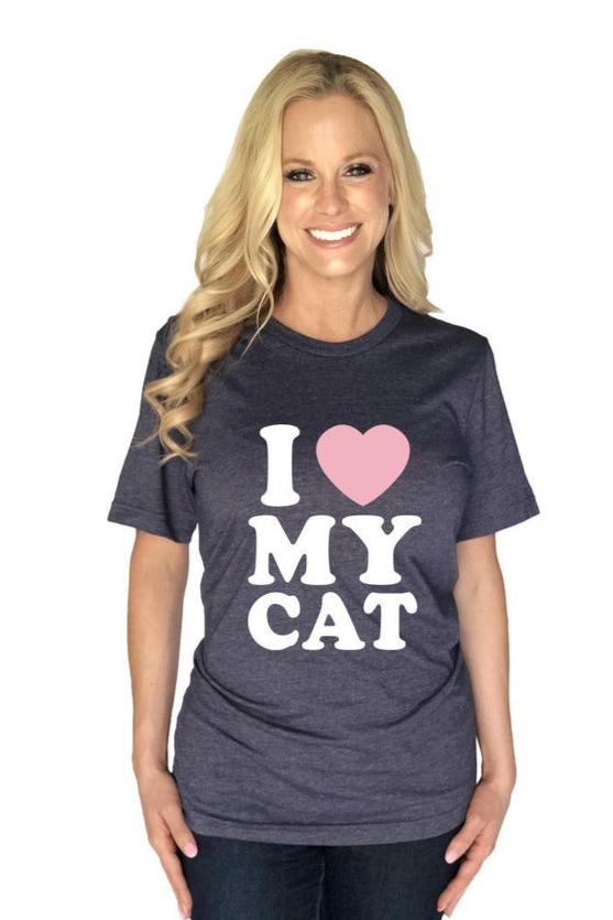 I Love My Cat Wholesale T-Shirts