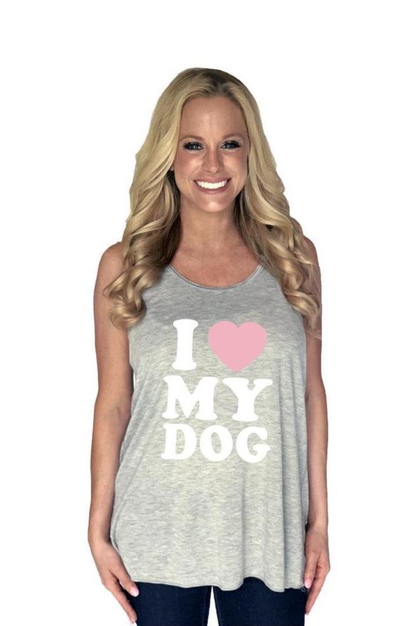 I Love My Dog Wholesale Tank Tops