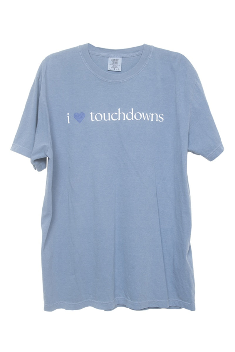 I Heart Touchdowns Wholesale Graphic Tees for Women