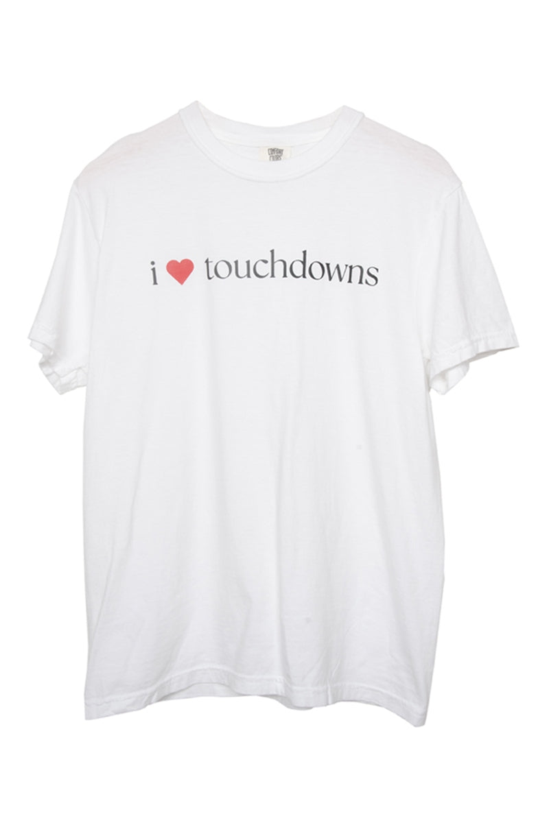 I Heart Touchdowns Wholesale Graphic Tees for Women