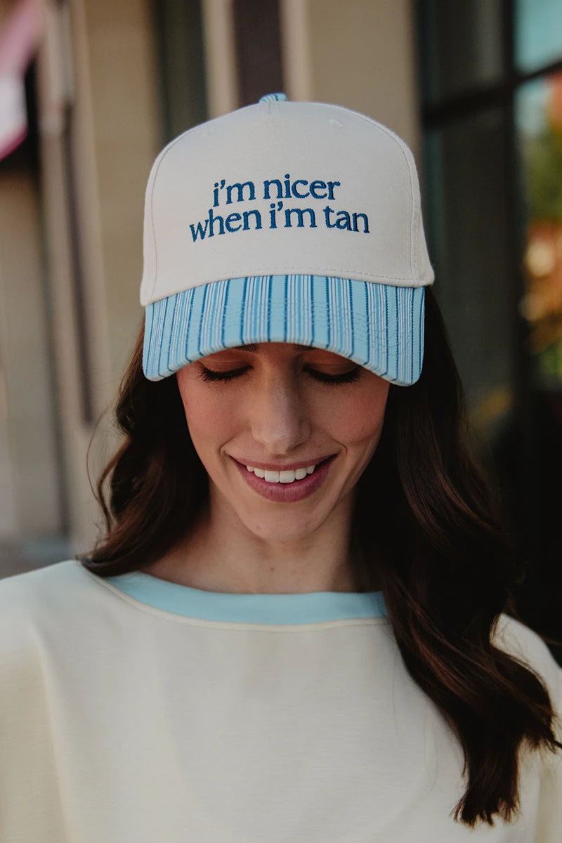 I'm Nicer When I'm Tan Wholesale Two-Toned Vintage Hats