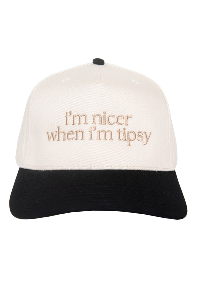 I'm Nicer When I'm Tipsy Wholesale Vintage Trucker Hat for Women