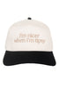 I'm Nicer When I'm Tipsy Wholesale Vintage Trucker Hat for Women