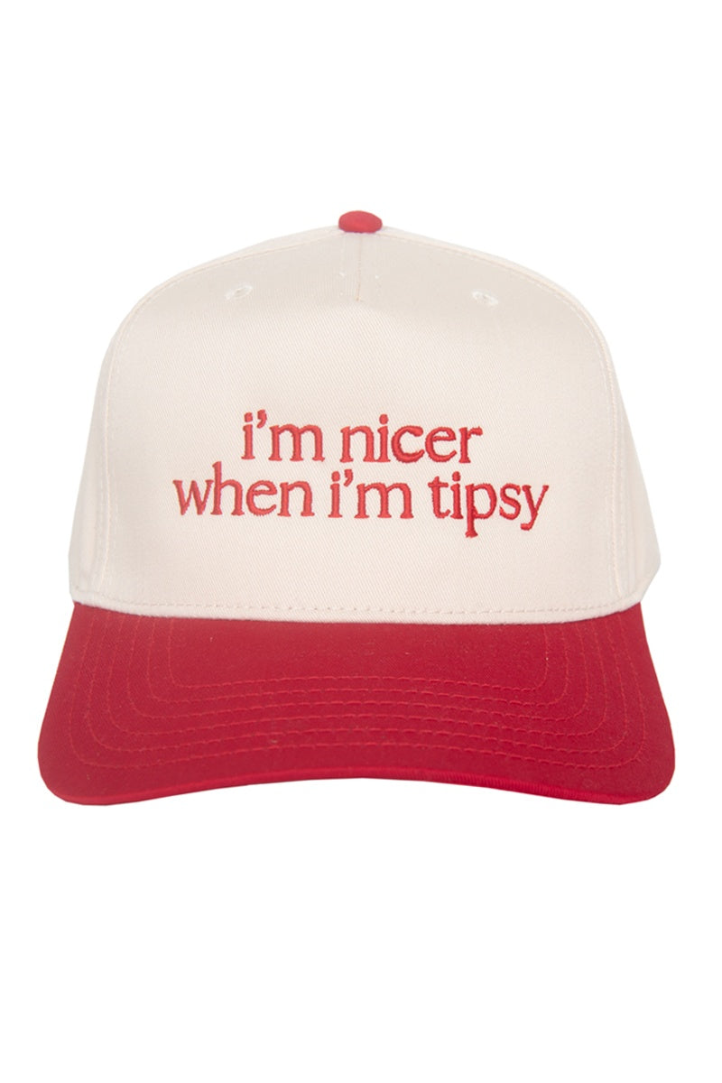I'm Nicer When I'm Tipsy Wholesale Vintage Trucker Hat for Women