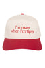 I'm Nicer When I'm Tipsy Wholesale Vintage Trucker Hat for Women