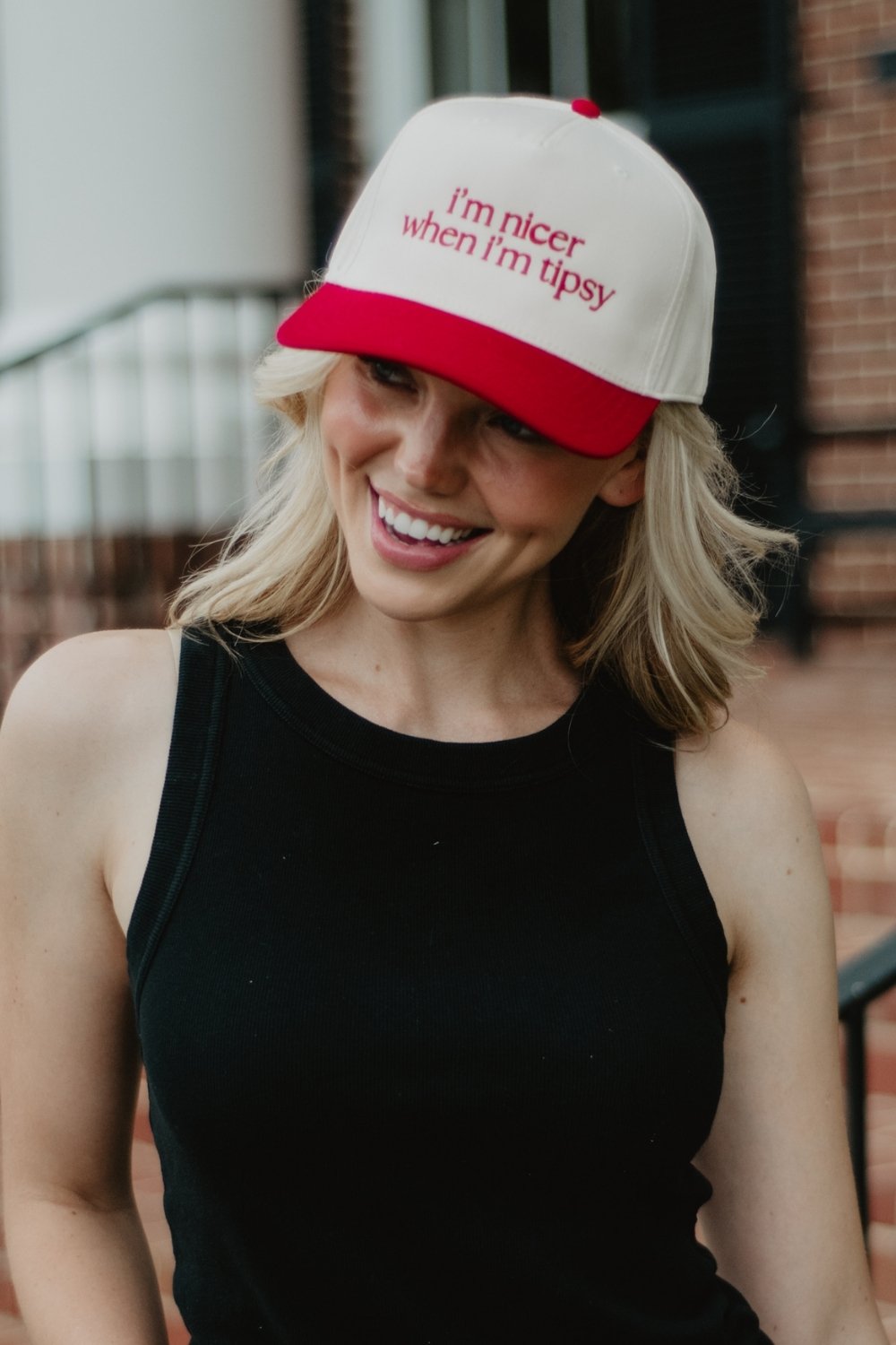 I'm Nicer When I'm Tipsy Wholesale Vintage Trucker Hat for Women