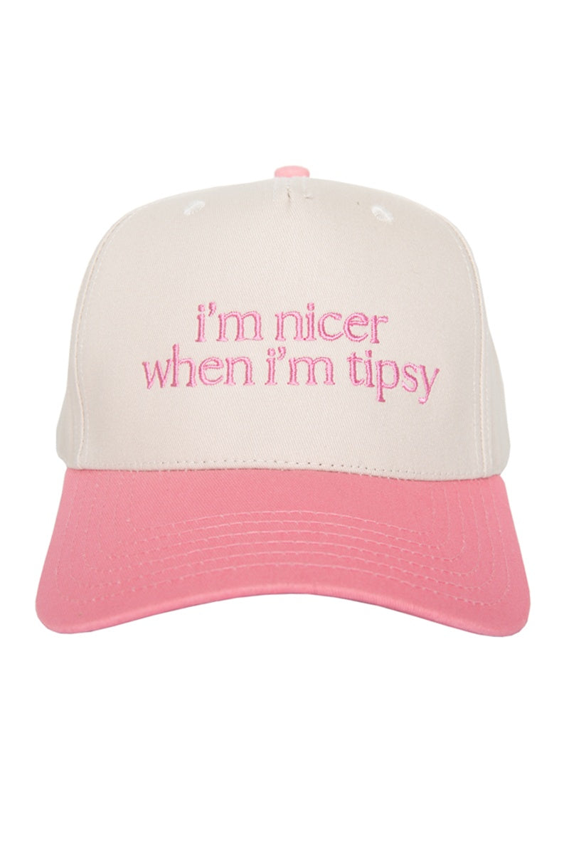 I'm Nicer When I'm Tipsy Wholesale Vintage Trucker Hat for Women