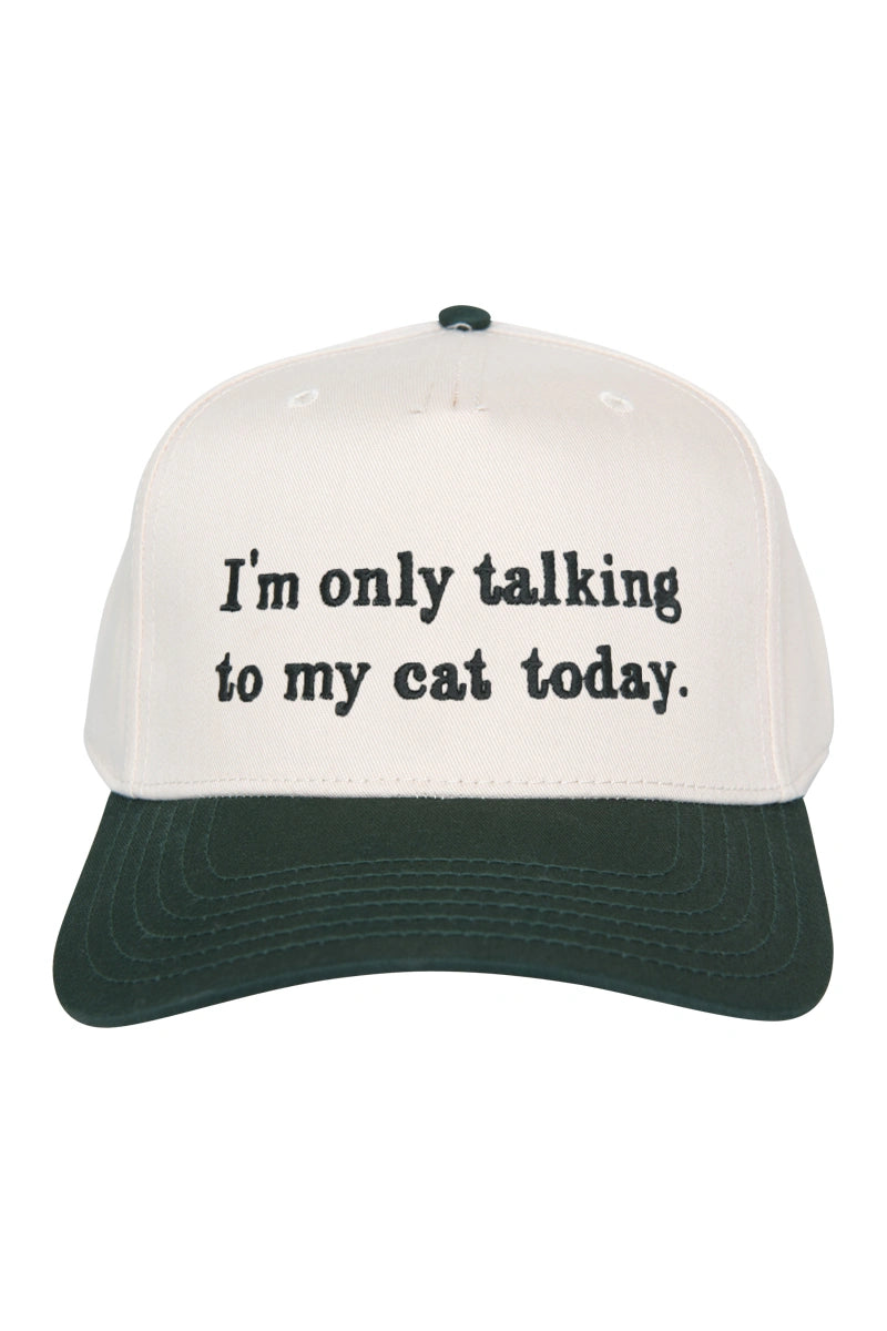 I'm Only Talking To My Cat Today Wholesale Trucker Vintage Hat