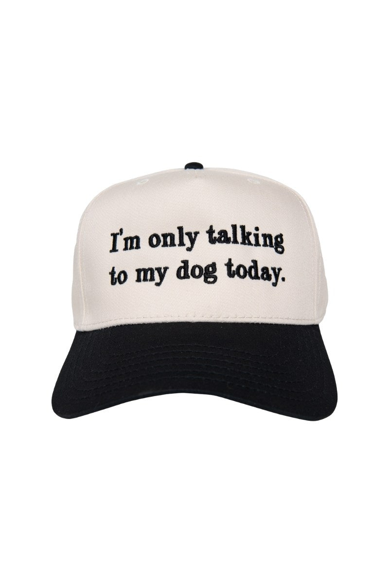 I'm Only Talking To My Dog Today Wholesale Two-Toned Hat