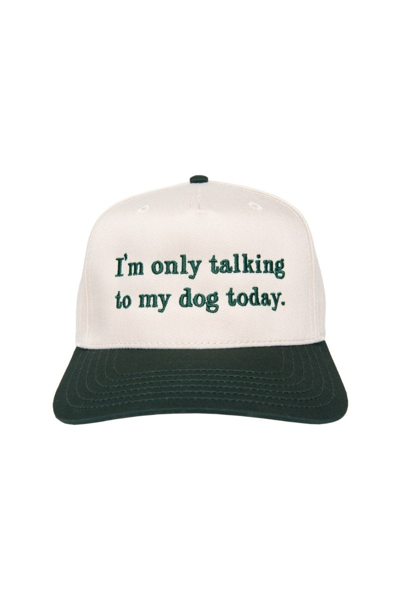 I'm Only Talking To My Dog Today Wholesale Two-Toned Hat