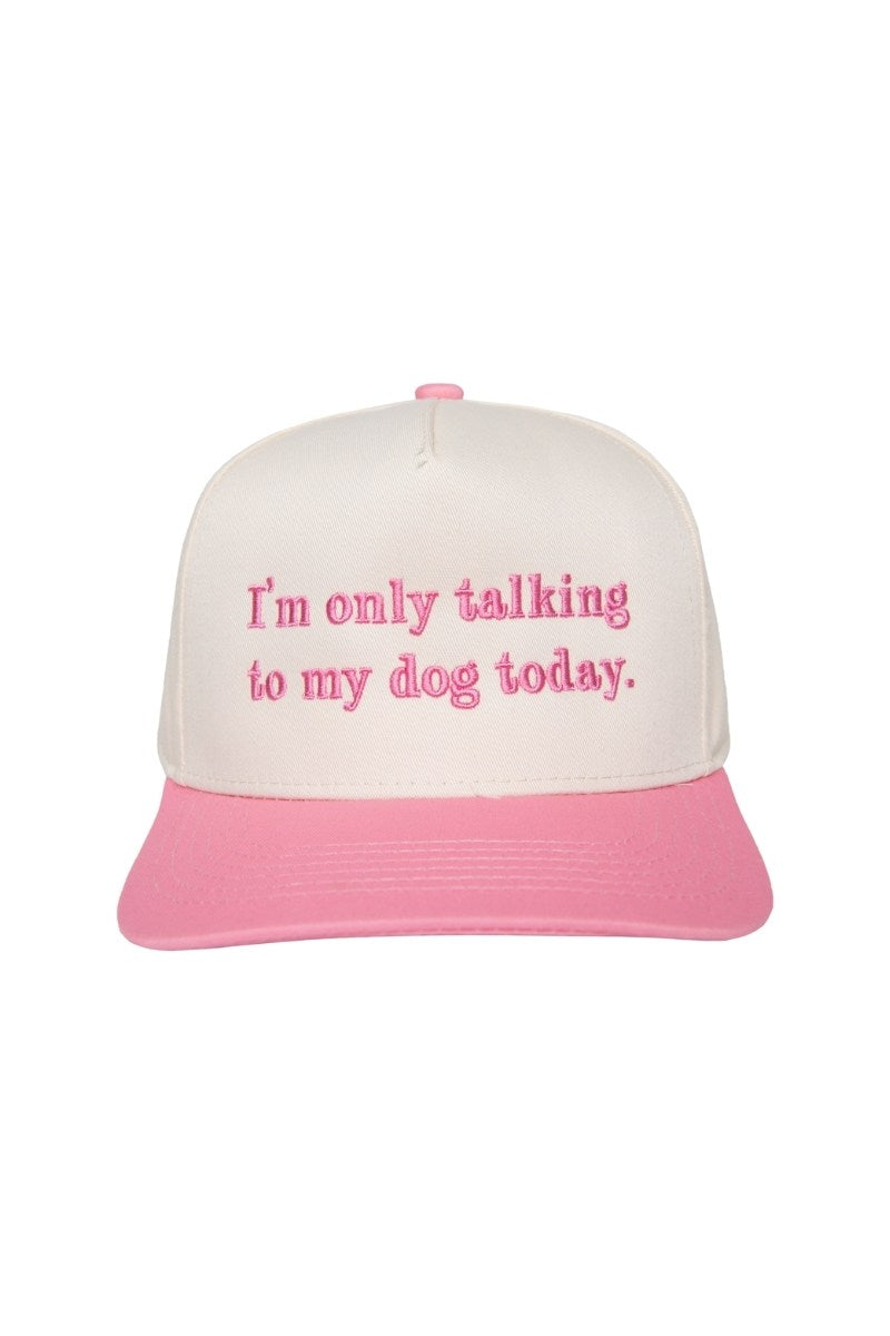 I'm Only Talking To My Dog Today Wholesale Two-Toned Hat