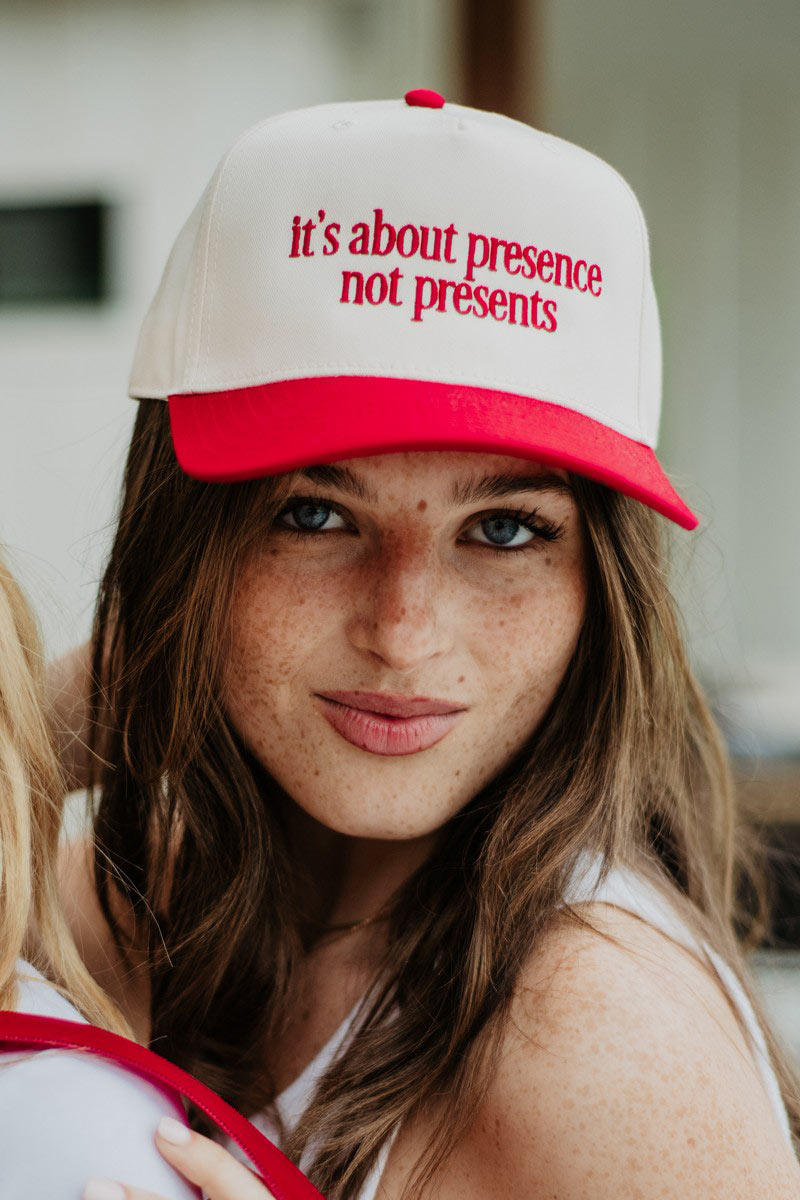 It's About Presence, Not Presents Wholesale Vintage Hat