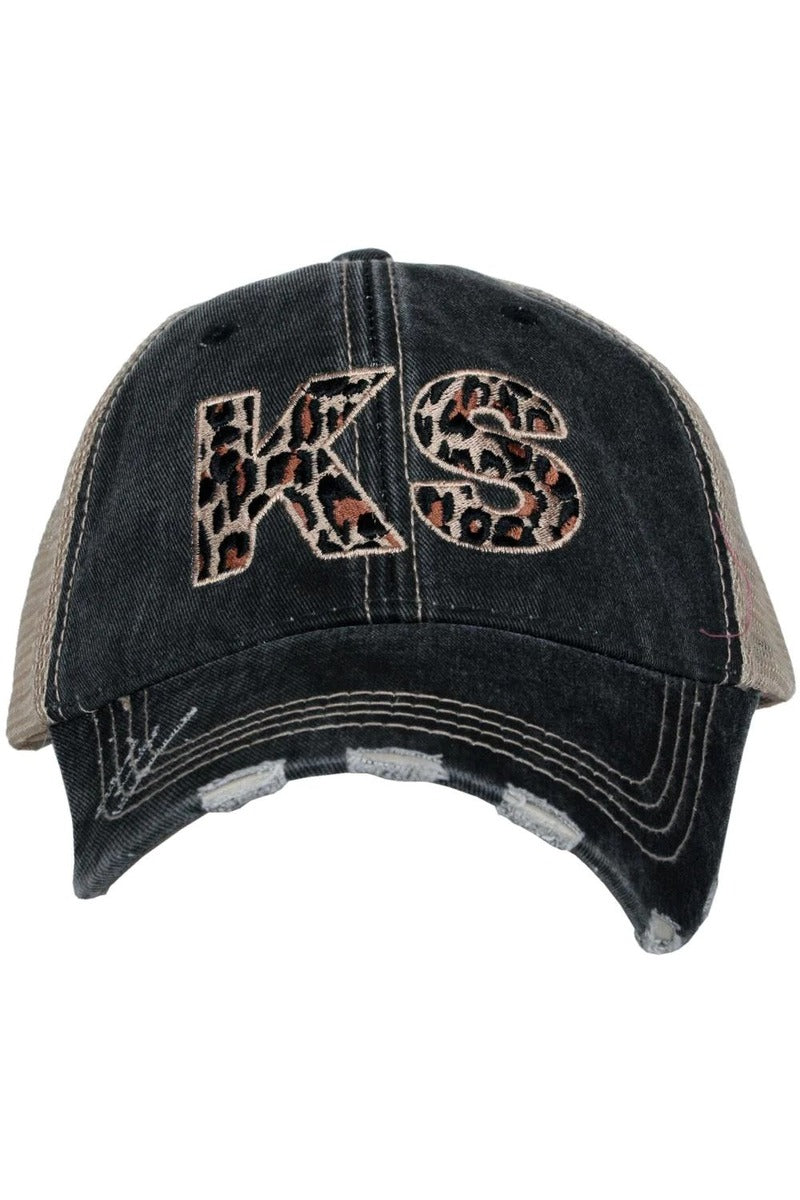 KS Kansas Leopard State Wholesale Hat