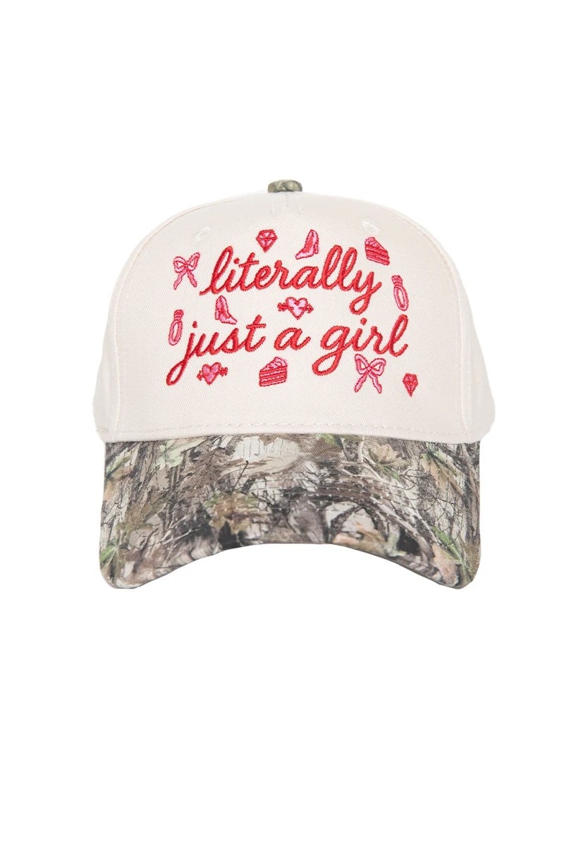 Literally Just A Girl Doodles Wholesale Vintage Trucker Hats