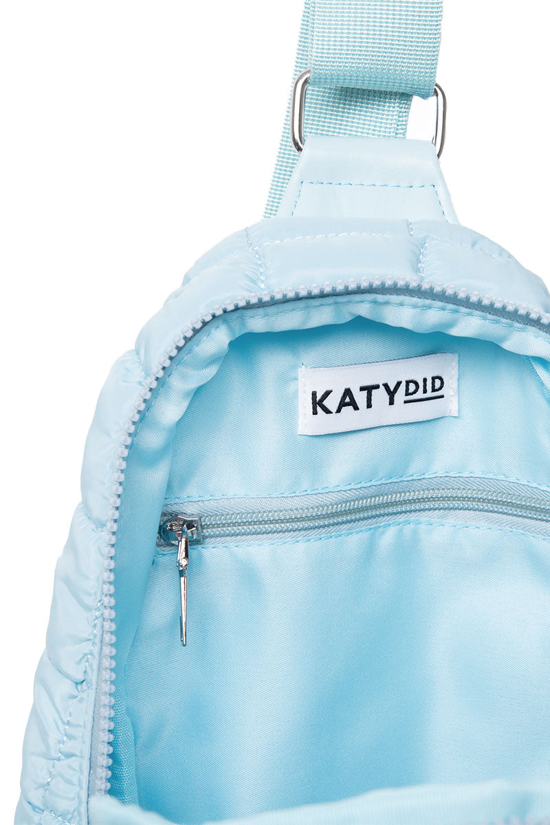 Light Blue Wholesale Quilted Sling Bag