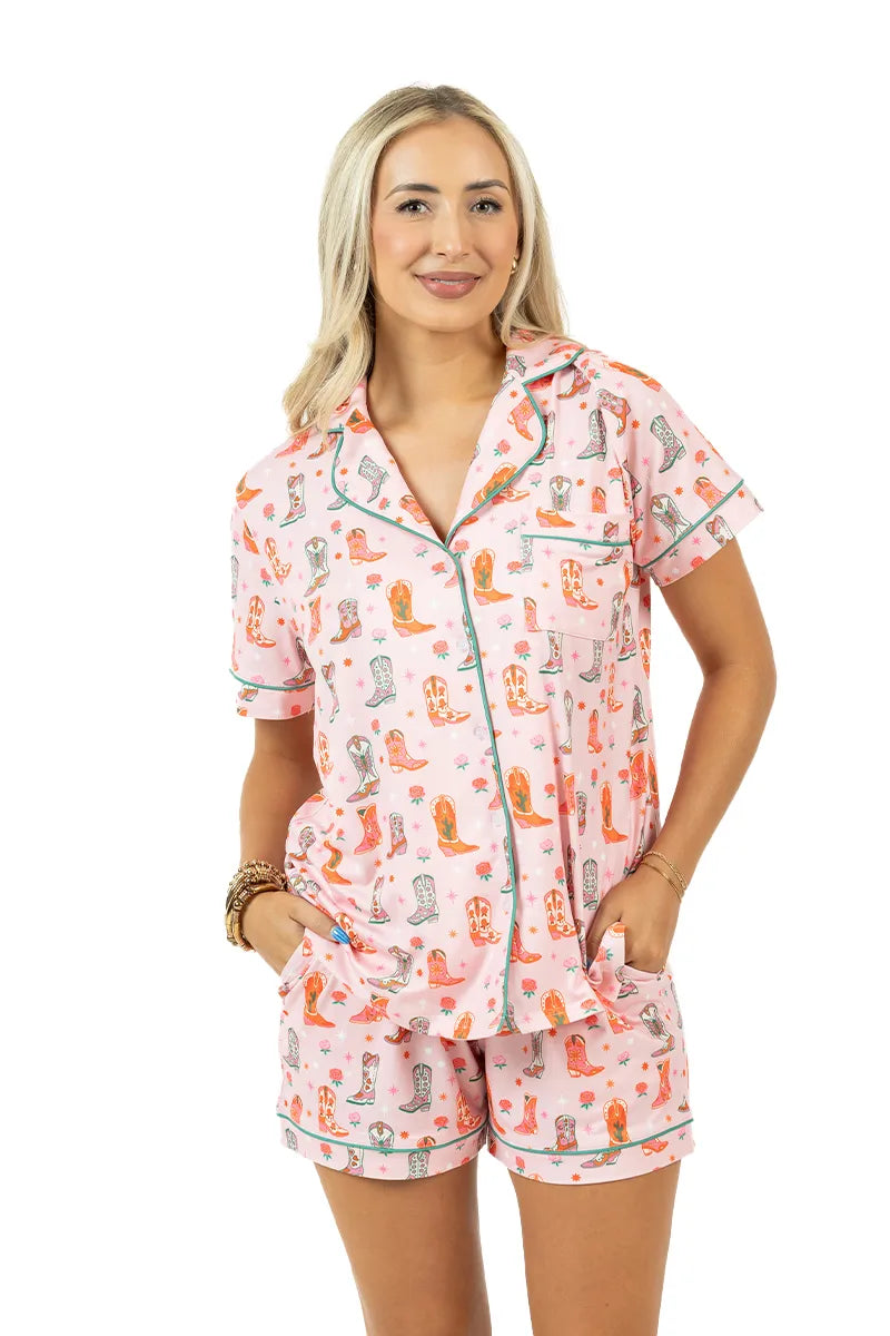 Boots & Roses Wholesale Women's Pajama Short Sets