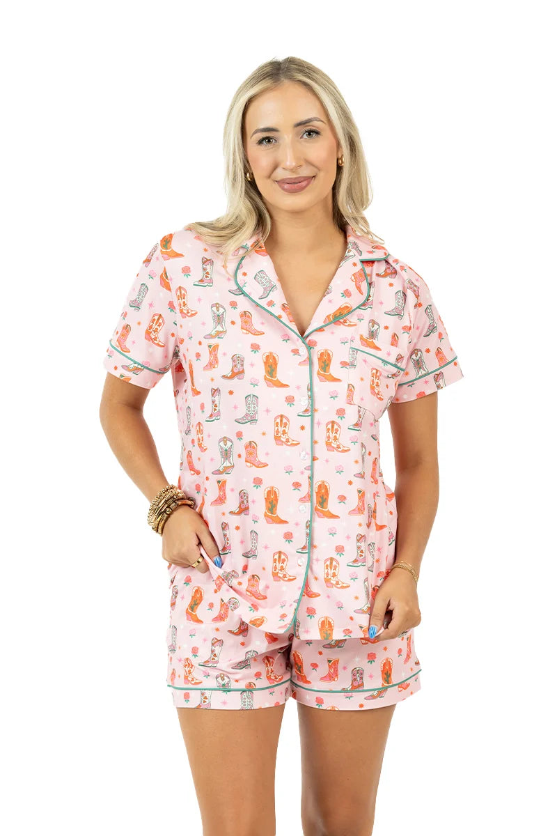 Boots & Roses Wholesale Women's Pajama Short Sets