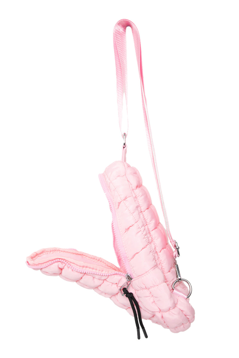 Light Pink Wholesale Quilted Sling Crossbody Bag