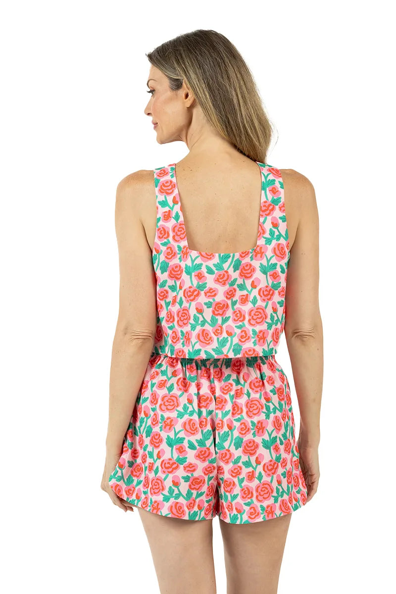 Whimsical Roses Wholesale Floral Two Piece Set